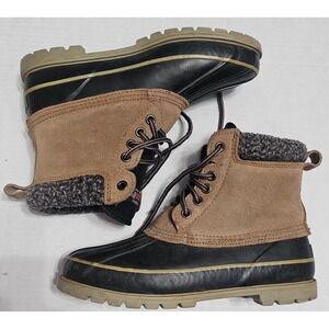 Cherokee Thermolite Ankle Winter Duck Boots Steel Shank Suede Leather Womens 9